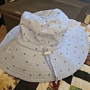 Ami & Li Toddler Sun Cap. Anchor design